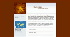 Desktop Screenshot of numeracy.com