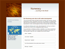 Tablet Screenshot of numeracy.com